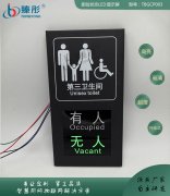 智能廁位信息采集有人無(wú)人第三衛(wèi)生間家庭衛(wèi)生間廁位狀態(tài)顯示屏